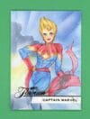 Captain Marvel 2019 Marvel Flairiym Peach Momoko Autographed Card /30 #112