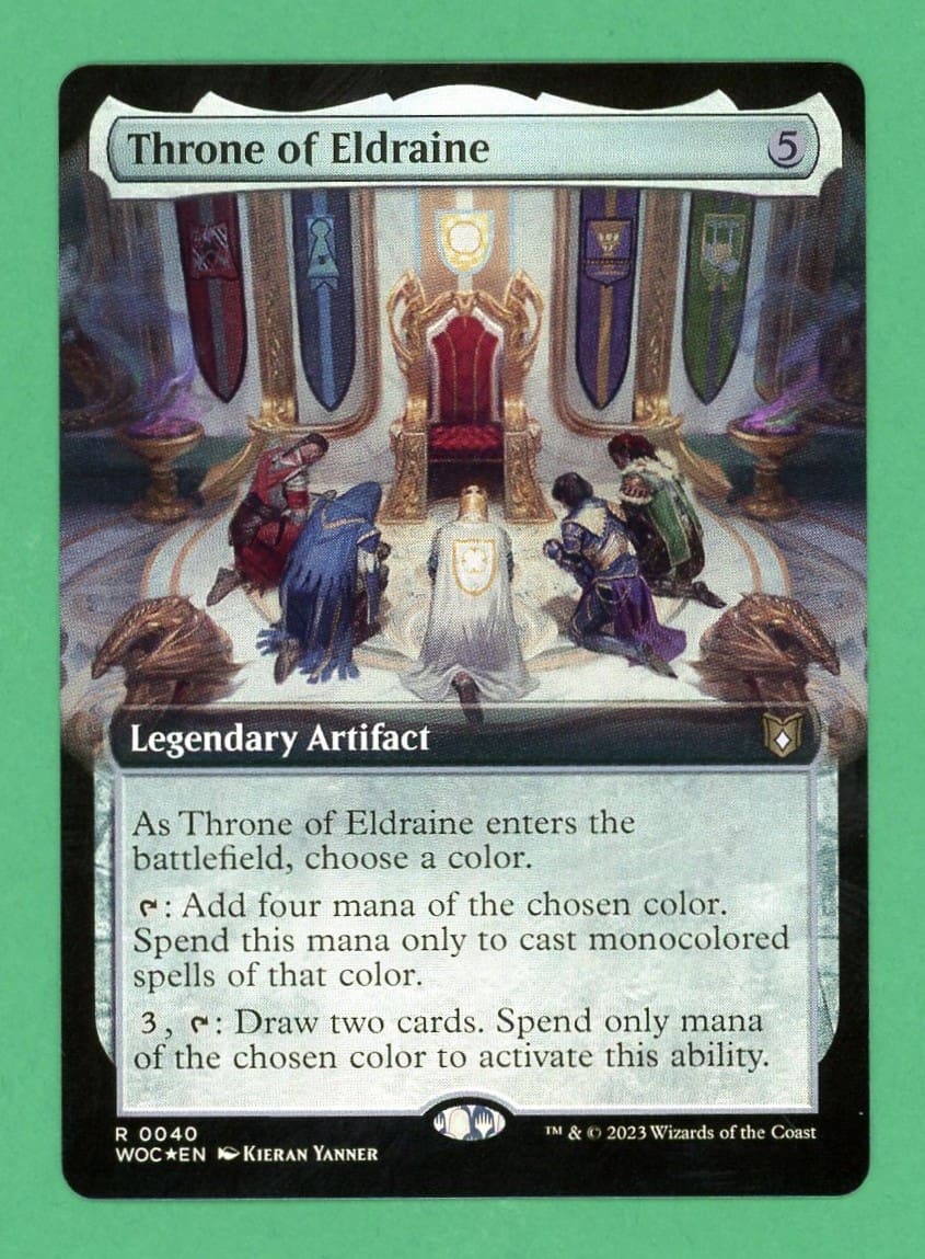 MTG Throne Eldraine Extended Art Foil (Wilds of Eldraine Commander) 0040