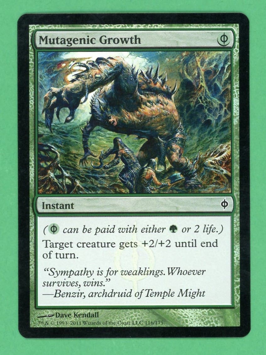 MTG Mutagenic Growth Foil (New Phyrexia) 0116