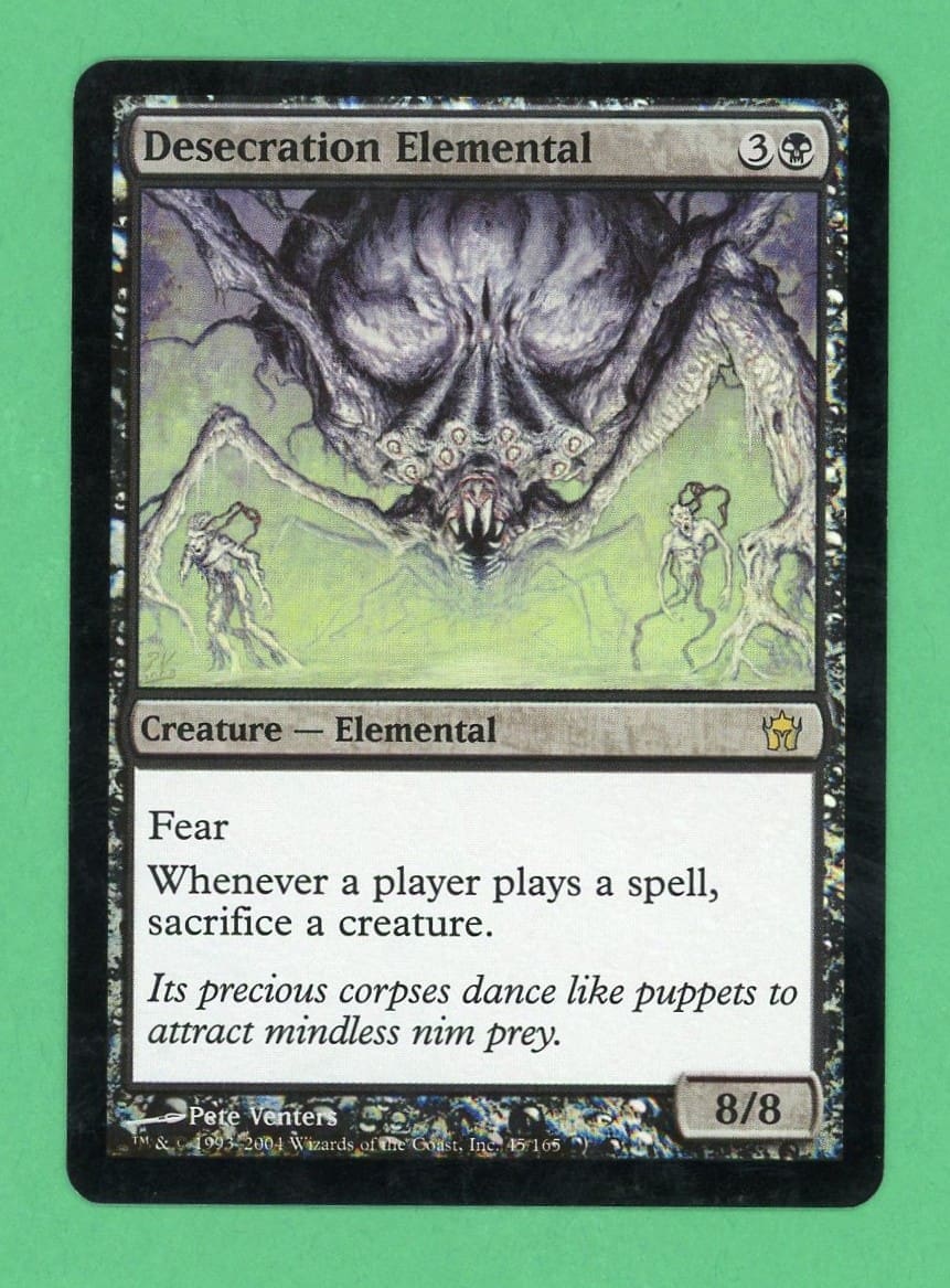 MTG Desecration Elemental Foil (Fifth Dawn) 0045 LP