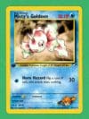 Misty's Goldeen Pokemon Gym Heroes 1st Edition Rare Non-Holo NM