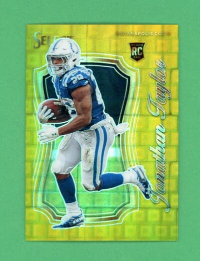 Jonathan Taylor 2020 Panini Select Gold Pandora Rookie Card /10 #SCR-16