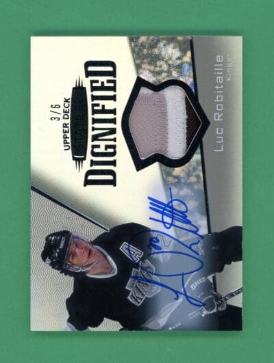 Luc Robitaille 2022-23 Upper Deck Stature Dignified Patch/Auto /6 #D-9
