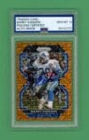 Barry Sanders 2021 Panini Orange Prizm #155 Autographed Signed PSA/DNA 10