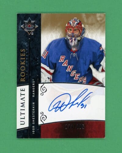 2019-20 UD Ultimate Igor Shesterkin Retro Rookie Card RC Auto 133/225 #RRA-IS