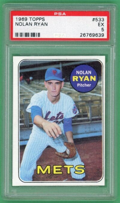 Nolan Ryan 1969 Topps Baseball Card #533 PSA 5