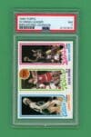 1980-81 Topps Larry Bird RC Magic Johnson RC Julius Erving PSA 7