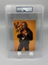 Brett "The Hitman" Hart Signed Postcard PSA/DNA WWE