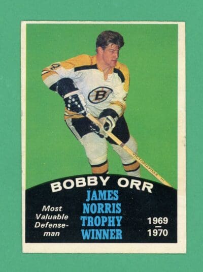 Bobby Orr 1970-71 O-Pee-Chee Norris Trophy Winner #248