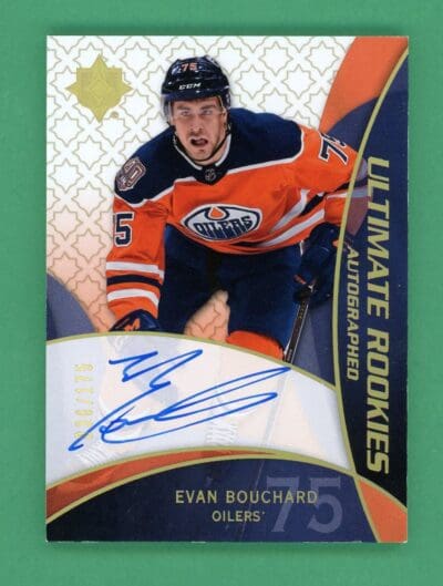 Evan Bouchard 2018-19 Upper Deck Ultimate Ultimate Rookies Auto /175 #RRA-BO