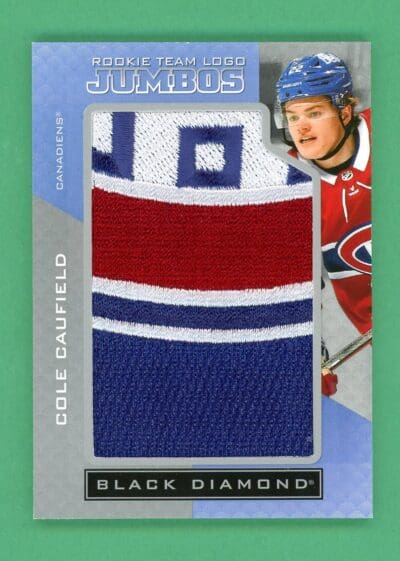 Cole Caufield 2021-22 Upper Deck Black Diamond Rookie Team Logo Jumbos #TRL-CC