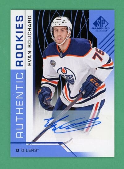 Evan Bouchard 2018-19 Upper Deck SPGU Authentic Rookies Auto #170