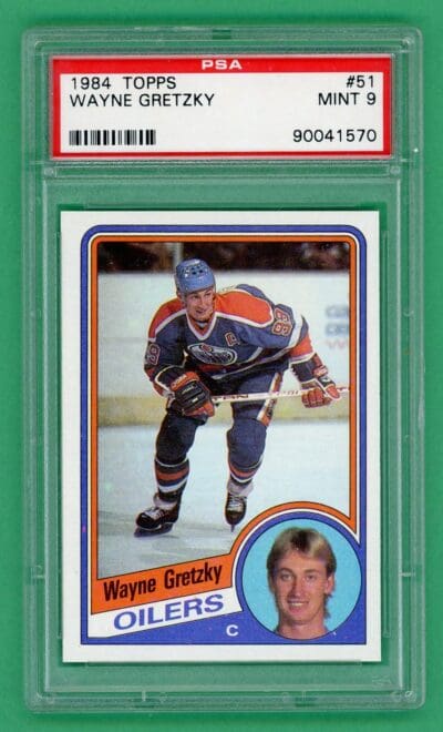 Wayne Gretzky 1984-85 Topps Hockey Card #51 PSA 9