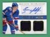 Brian Leetch 2013-14 Panini National Treasures Dual Mem Auto DM-BL