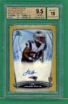 James White 2014 BGS 9.5 Bowman Chrome Gold Refractor Rookie Auto /50