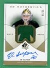 Ed Belfour 2024-25 Upper Deck Sp Authentics Game Used Pad Relic Auto /25#UDAP-EB