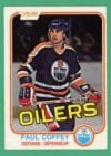 Paul Coffey 1981-82 O-Pee-Chee Hockey Rookie Card Edmonton Oilers #111
