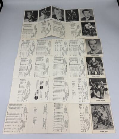 1965-66 Coca Cola NHL 108 Cards Complete Set (Unperfortated)