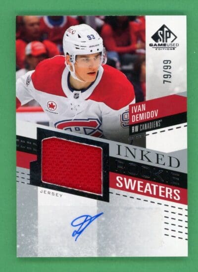 2025-26 Upper Deck SPGU Ivan Demidov Inked Rookie Sweaters /99 #IRS-ID