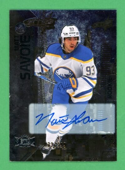 2023-24 Skybox Metal Universe Matt Savoie Rookie Auto /399 #172