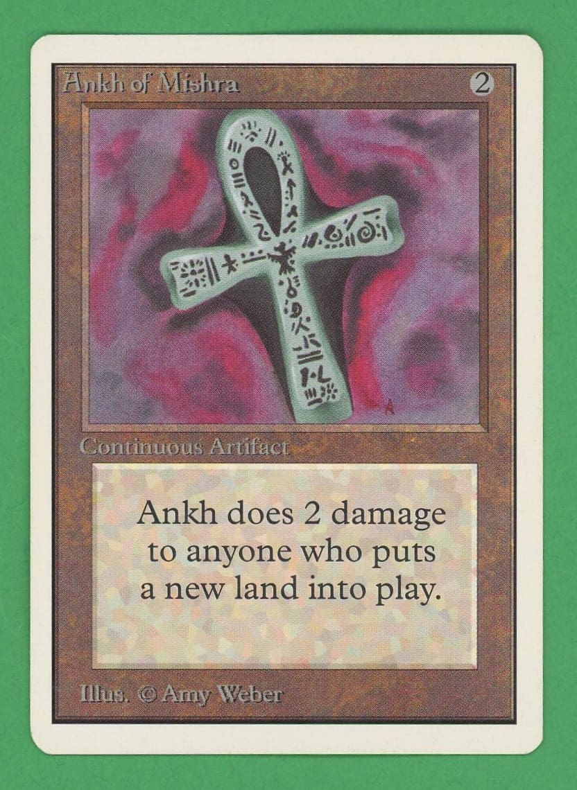 Ankh Of Mishra MTG Unlimited LP