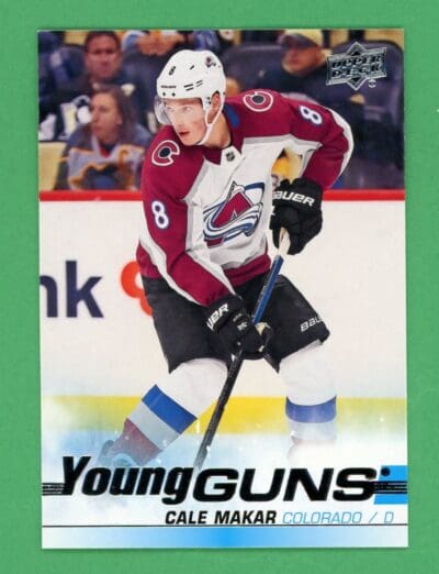 2019-20 Upper Deck Series 2 Cale Makar Young Guns #493