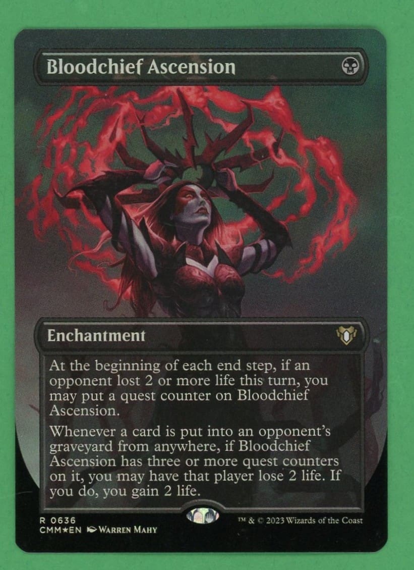 Bloodchief Ascension MTG Commander Masters Foil Boarderless