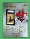 Spencer Knight 2021-22 UD Black Lustrous Rookies Gold Auto/Patch /5 #LRPA-SK