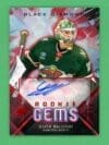 Jesper Wallstedt 24-25 Upper Deck Black Diamond Red Rookie Gems Auto /10 #RGS-JW