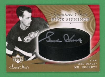 Gordie Howe 2007-08 Upper Deck Sweet Shots Auto Card #SSP-GH