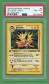 Jolteon Pokemon 1st Edition Jungle Holo Foil 4/64 PSA8