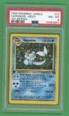 Vaporeon Pokemon 1se Edition Jungle Holo Foil 12/64 PSA8