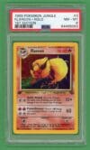 Flareon Pokemon 1st Edition Jungle Holo Foil 3/64 PSA8