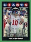 Eli Manning 2008 Topps Chrome Refractor Giants Card #TC151