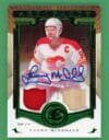 Lanny McDonald 2015-16 Artifacts Emerald Dual Patch Auto Flames /8 #141