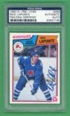 Rick Lapointe 1983 O-Pee-Chee Rookie Card Autograph PSA Certified #294