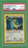 Dark Dragonite Pokemon Team Rocket Holo 1st Edition 5/82 PSA 8