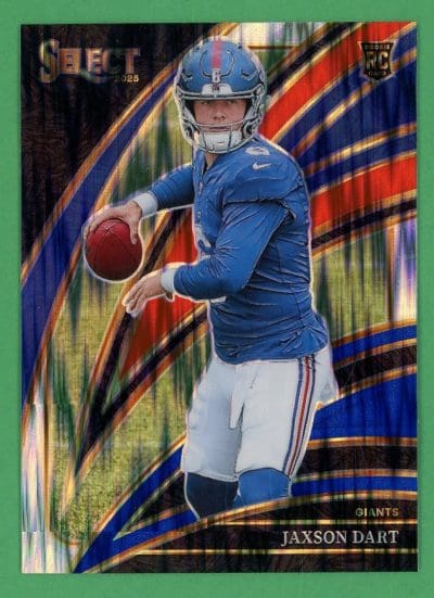 Jaxson Dart 2025 Panini Select Club Level Red & Blue Shock Prizm Rookie #293 (A)