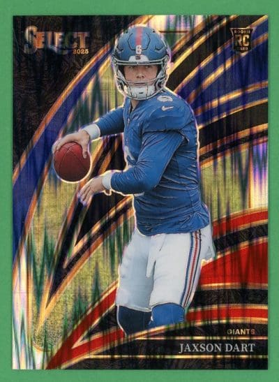 Jaxson Dart 2025 Panini Select Club Level Red & Blue Shock Prizm Rookie #293 (B)
