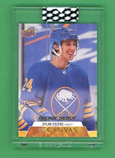 Dylan Cozens 2020-21 Clear Cut Rookie Debut Canvas RC #CD-DC