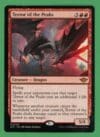 Terror Of The Peaks MTG Outlaws Of Thunder Junction Promo Stamp