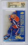Connor McDavid 2015-16 Full Force Rising Force Gold 12/99 RC BGS 9.5