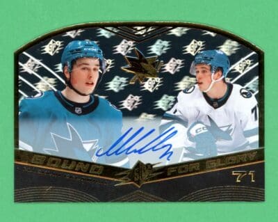 Macklin Celebrini 2025-26 Upper Deck SPX Bound For Glory Auto /49 #BFG-MC