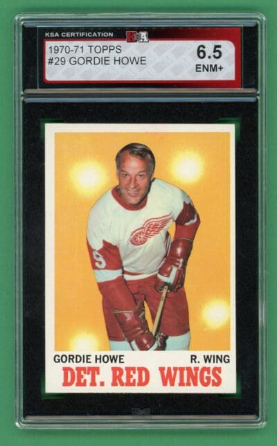 Gordie Howe 1970-71 Topps Hockey #29 KSA 6.5