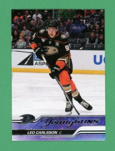 Leo Carlsson 2023-24 Upper Deck Series 2 Young Guns #468