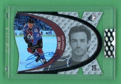 Joe Sakic 2022-23 Upper Deck Clear Cut SPX Auto #SVV-JS