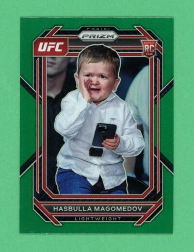 Hasbulla Magomedov 2023 Panini Prizm Green Rookie Card #200