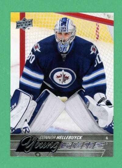 Connor Hellebuyck 2015-16 Upper Deck Series 1 Young Guns #214 (B)