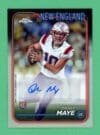 Drake Maye 2024 Topps Chrome Rookie Refractor Auto #RA-DMA