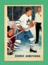 George Armstrong 1953-54 Parkhurst Hockey Card #11